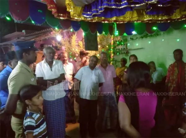 vellore district corona period wedding police investigation 